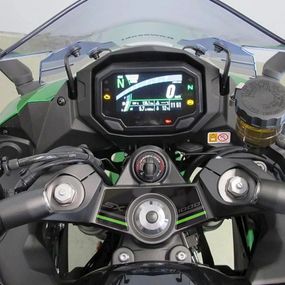 For KAWASAKI NINJA 1000SX 2020 2021 2022 2023 2024 2025 Motorcycle 3D Gel Top Yoke Protector 3D Gel Protection Guard Stickers