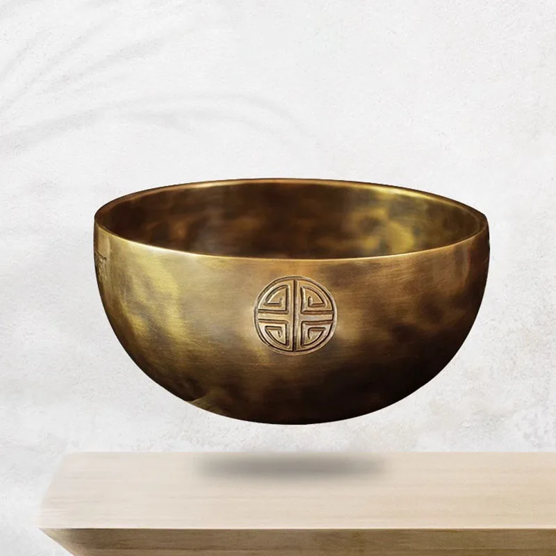 Handmade Full Moon Nepal Singing Bowl Meditation Yoga Therapeutic Tibetan Bowls Sound Healing Instrument Accessories Decorative