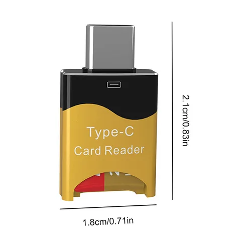 Кардридер Type C на Micro-SD и TF для смартфонов iPhone, Xiaomi, Samsung, Huawei — детальный вид товара