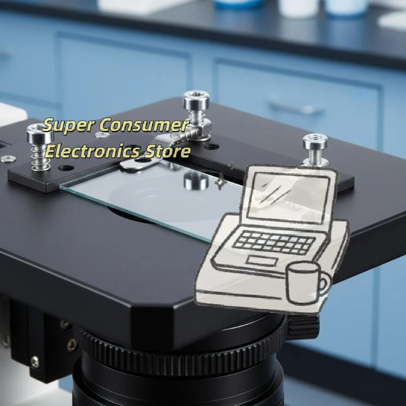 Microscope Stage Clip Lightweight Portable Specimen Slices Fixer Practical Biological Microscope Parts for Travel Field Biology