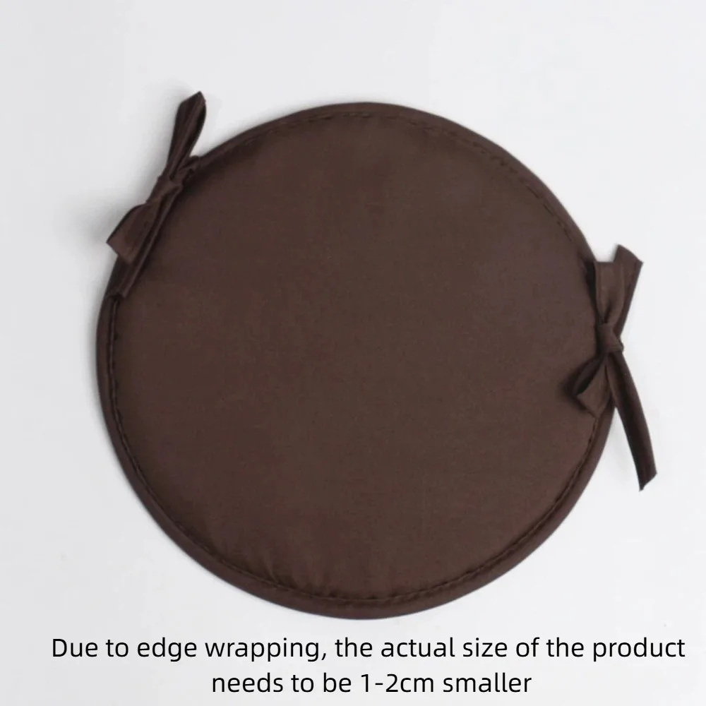 Thickened Sponge Round Chair Pad Washable 30*30CM Circular Chair Cushion With Drawstring Candy Color Seat Pad Cover