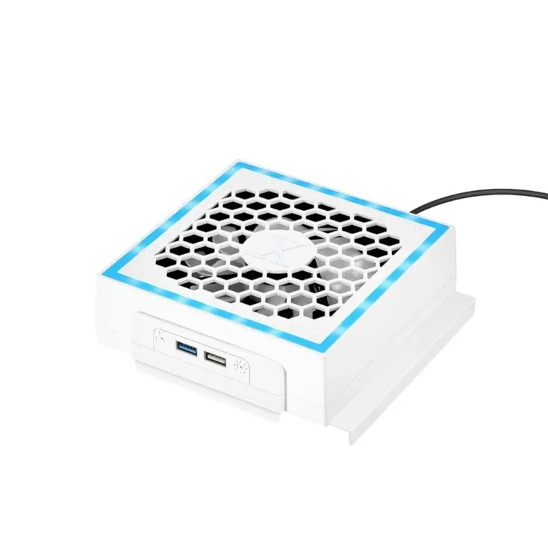 Console Cooling Fan for Series Cooling System with 2 USB Port & Light 3 Speed Adjustable Low Noise Cooling Fan