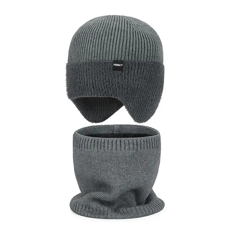 Gorros de invierno con protección para los oídos, gorro suave y elegante para hombres y mujeres, gorro clásico de punto con orejeras, gorro cálido con orejas, gorro informal para exteriores