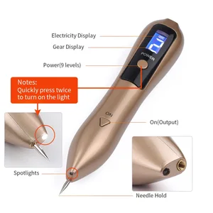 9 mặt da mặt LCD LCD Dark Dark Remover Tattoo Remove Laser plasma Pen Facial Machine Tag Tag Tháo di động 8 Máy bán hàng chính Flexo - 5
