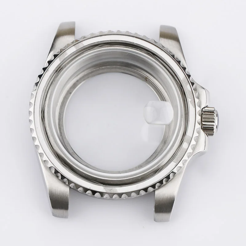 

40mm Sub Mariner Style 316L Stainless Steel NH34 NH35 NH36 Watch Case Sapphire Crystals Brushed with Polished Sides