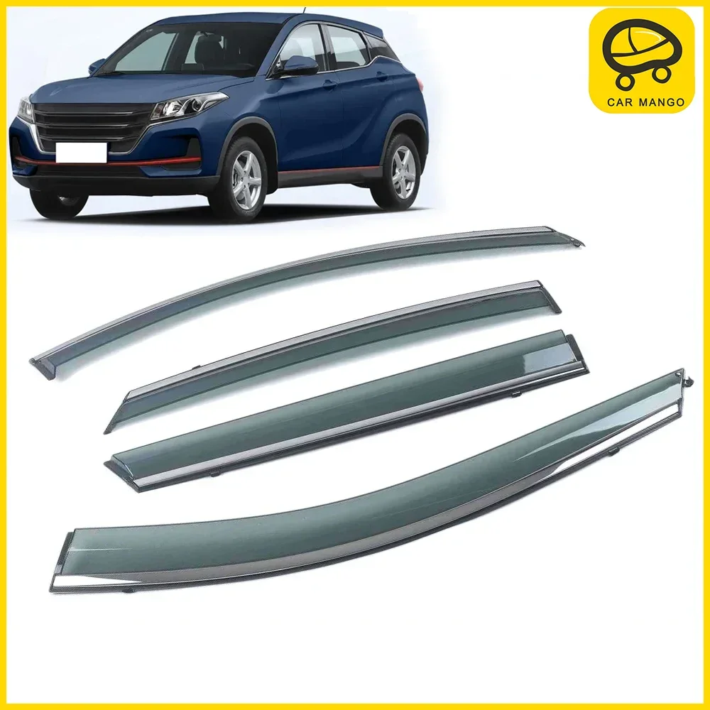 

Chrome Strips Rain Guards for Dongfeng FenGon 500 DFSK Glory 500 Glory E3 2021-2024 Window Visor Wind Deflectors Door Visor Vent