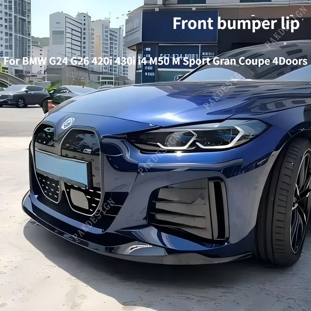 For BMW 4 Series G24 G26 420i 430i I4 M50 4-Door Gran Coupe 2021-2023 Front Bumper Lip Spoiler Body Kits Diffuser Accessories