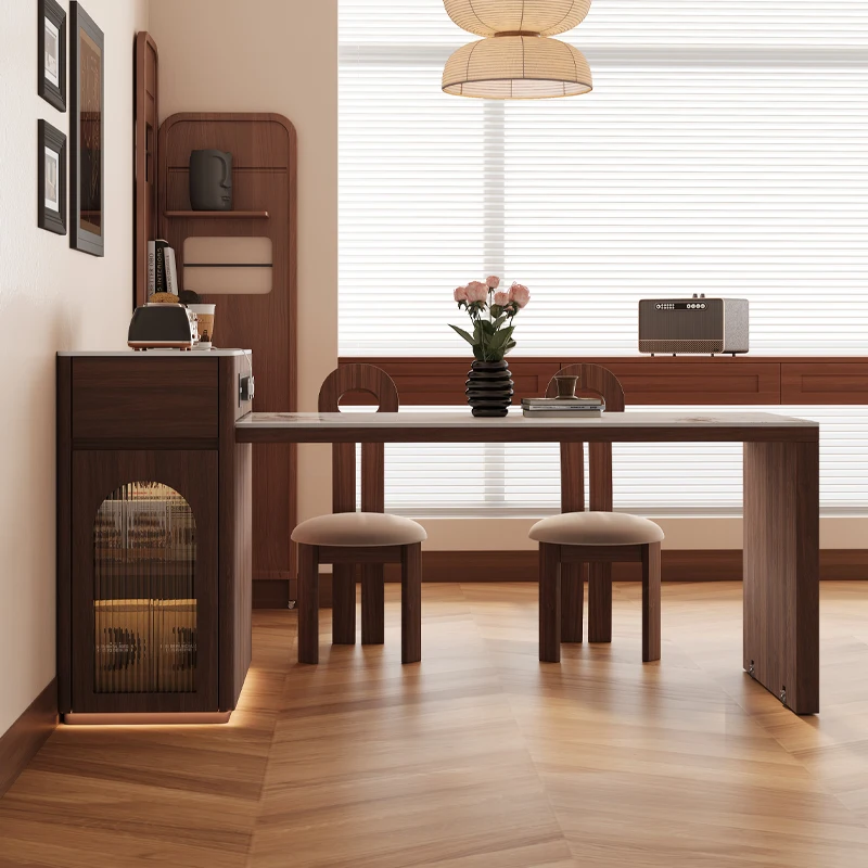 

Service Chairs Dining Table Design Light Glass Island Extensible Tables Restaurant Center Modern Nordic Muebles Trendy Furniture