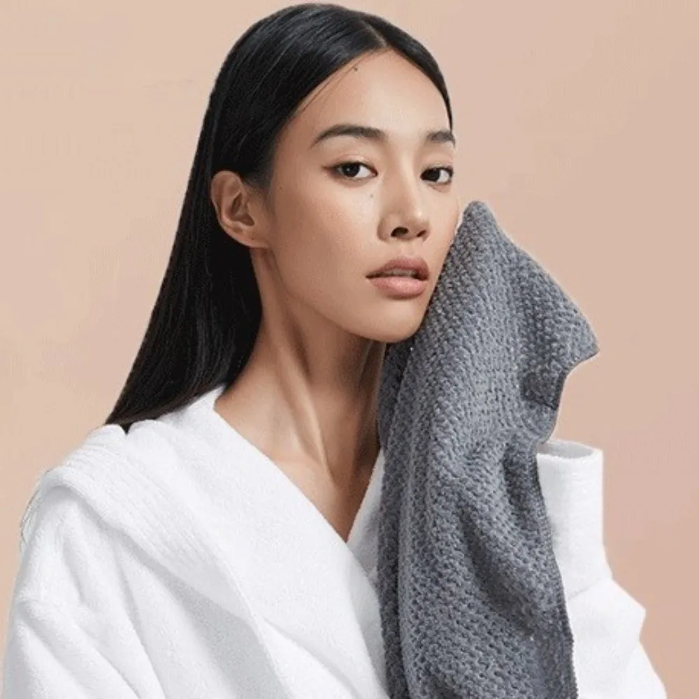 Ultra Absorbent Microfiber Hair Towel with Elastic Band Soft Extra Large Wrap Turban Large Coral Fleece Quickly Dry Hair Hat view 2