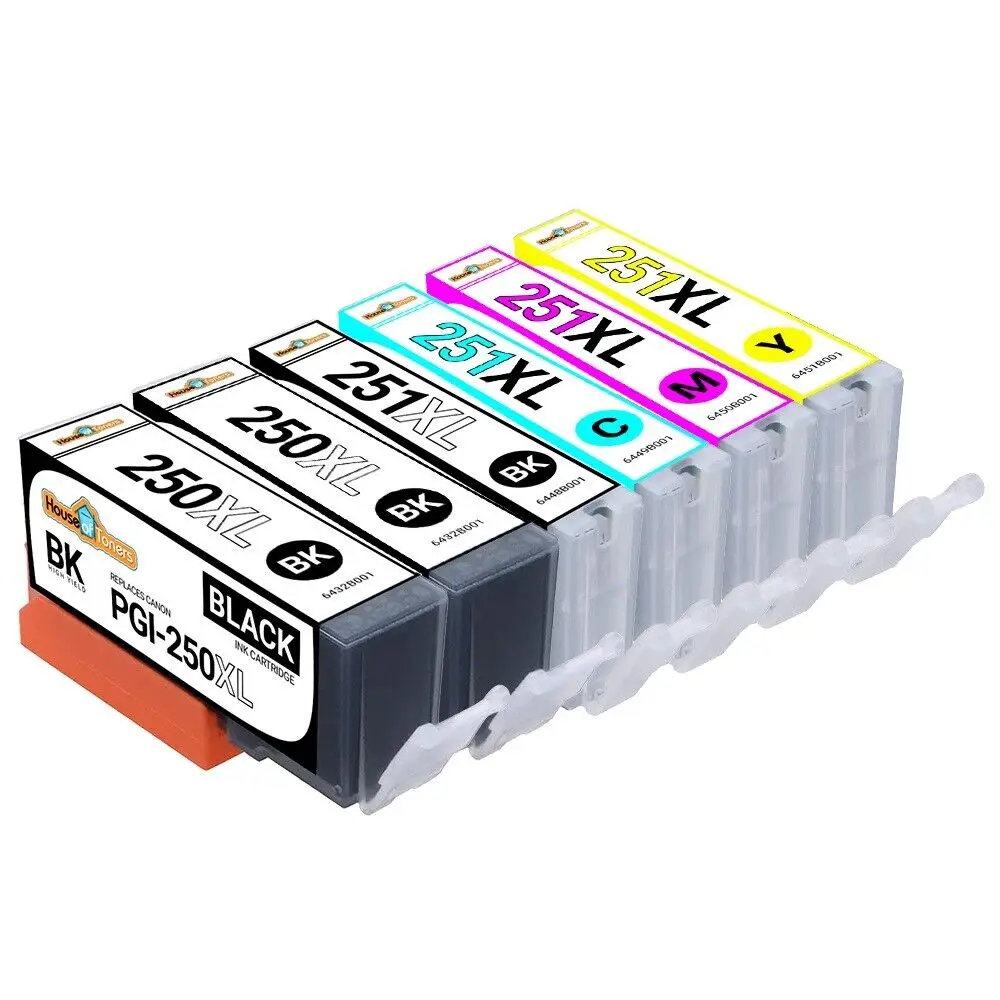 Cartuchos de tinta para impresora Canon PIXMA iP7220 iP7820 iX6820, 6pk, PGI-250XL, CLI-251XL