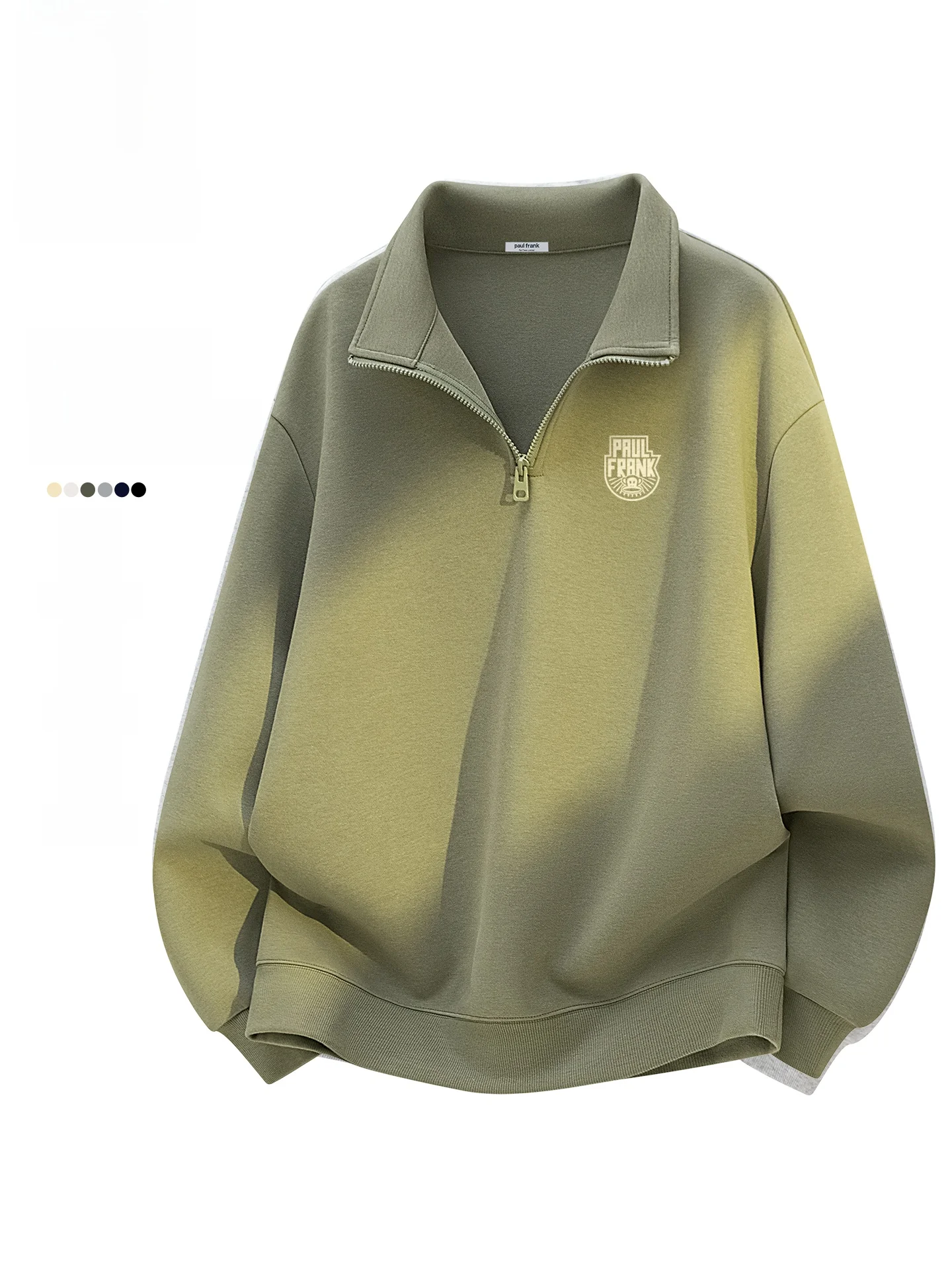 

Мужская толстовка-худи на молнии с воротником-стойкой, весенняя новинка, дышащая, повседневная, удобная, из хлопка и полиэстера