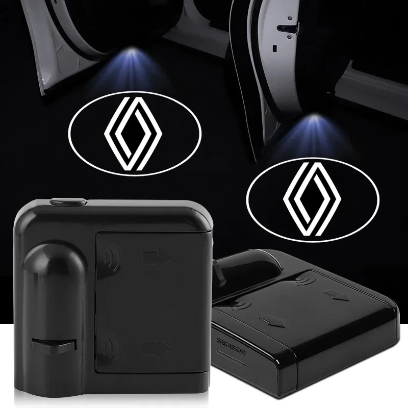 

Car Door LED HD Welcome Courtesy Shadow Projector Lamp Logo Light For Renault DUSTER Megane 2 3 Clio 4 Captur Kadjar Accessories