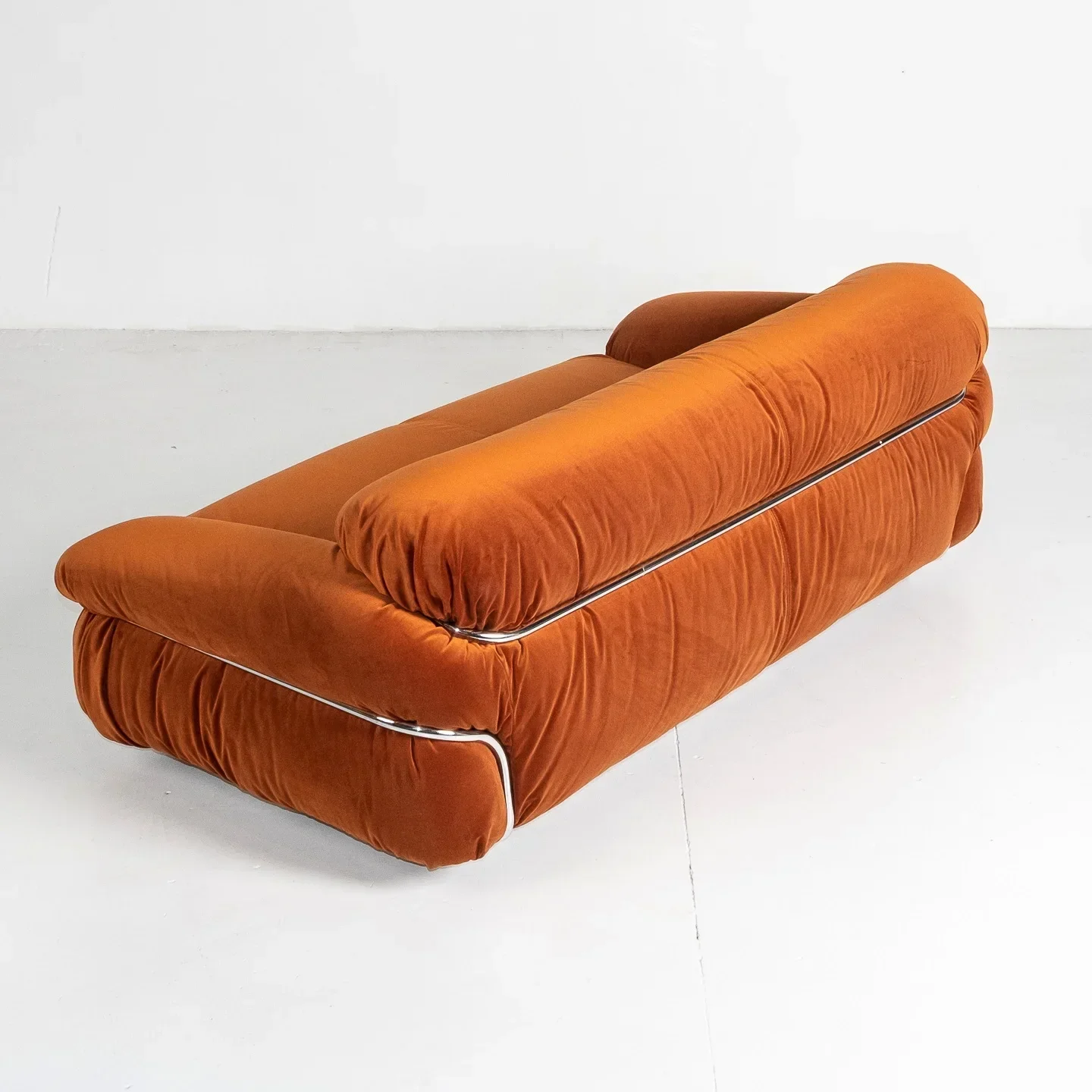 Set Sofa 3 tempat duduk, gaya Hotel minimalis Modern ruang tunggu ruang tamu dompet kulit Modular