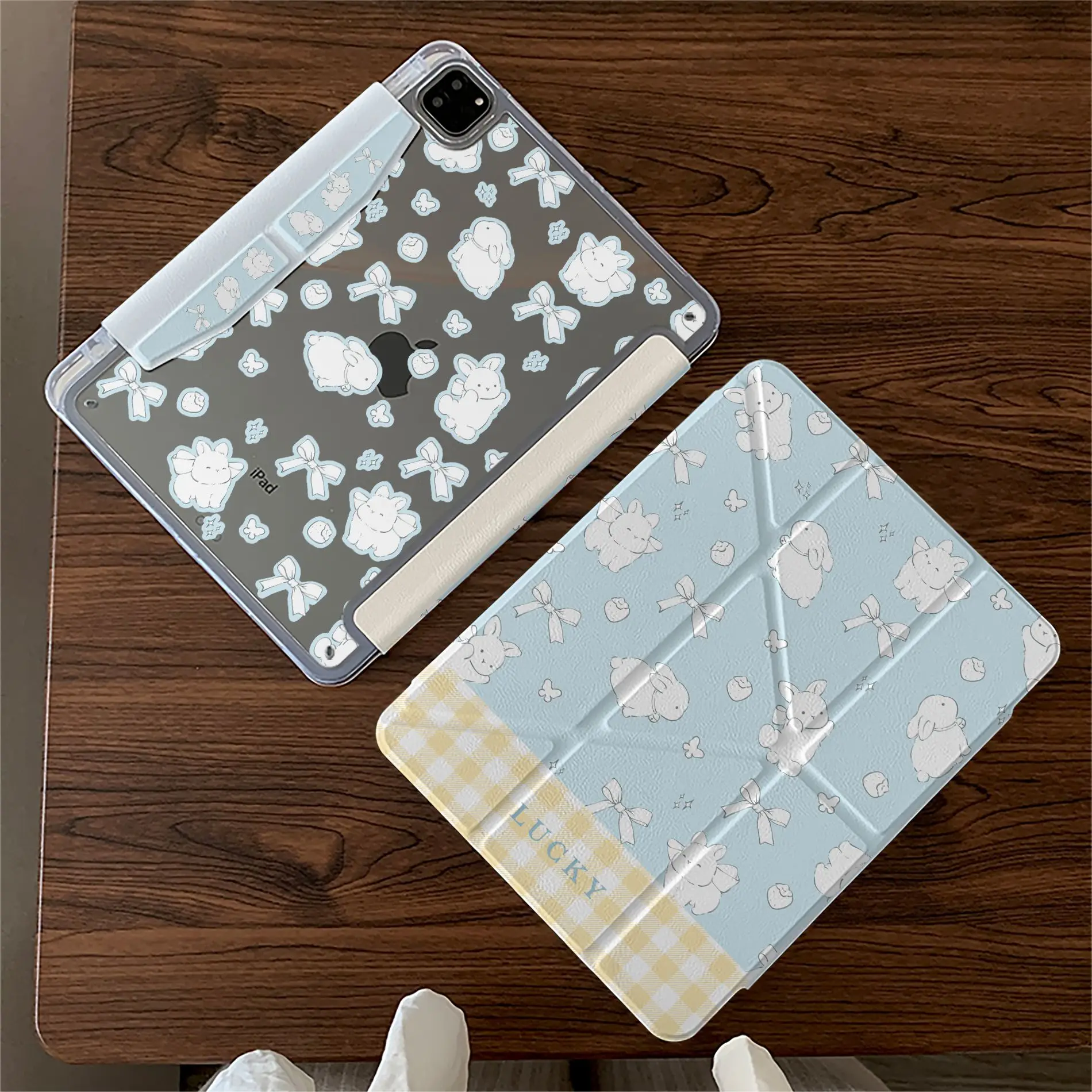 

Cute Rabbit For IPad Pro 12 9 Inch Case Smart Cover for IPad 5th 6th 7th 8th 9th Gen Case IPad 10th Generation Air 5/4/6/3 Case