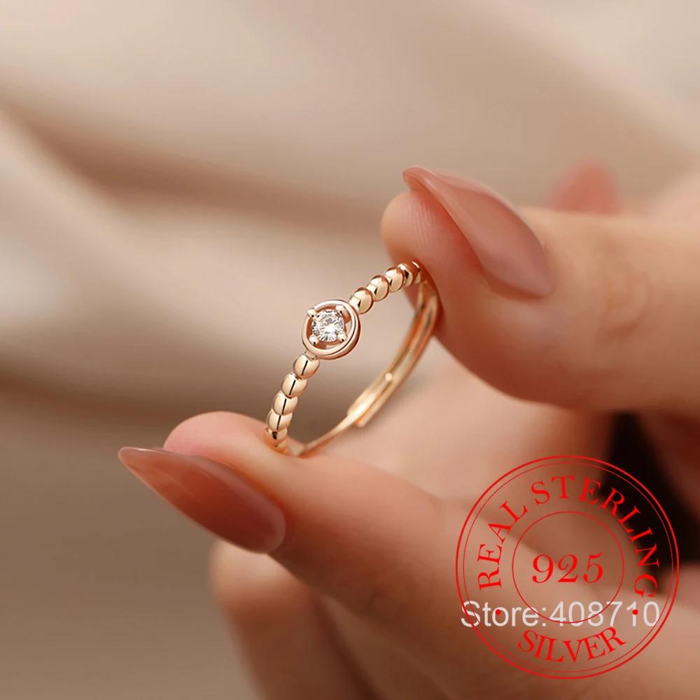 

Ювелирные изделия из стерлингового серебра 925 пробы, позолоченные 18-каратным золотом, роскошные кольца с кристаллами для женщин, свадебные украшения, подарок для подруги