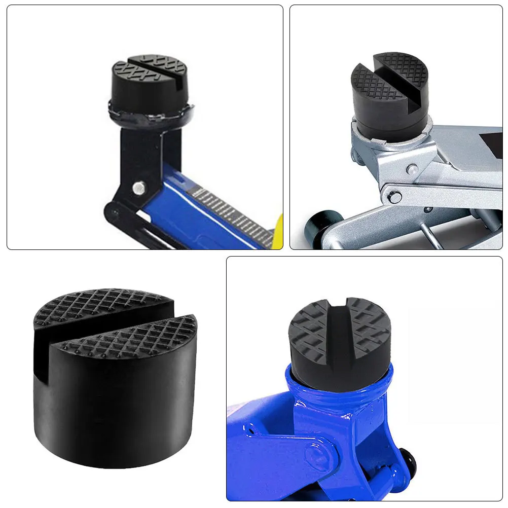 

2pcs Rubber Pad For Floor Jack Pinch Weld Jack Stand Pads Rv Trailer Vehicle Lifts Stabilizer Durable Replacement Tool