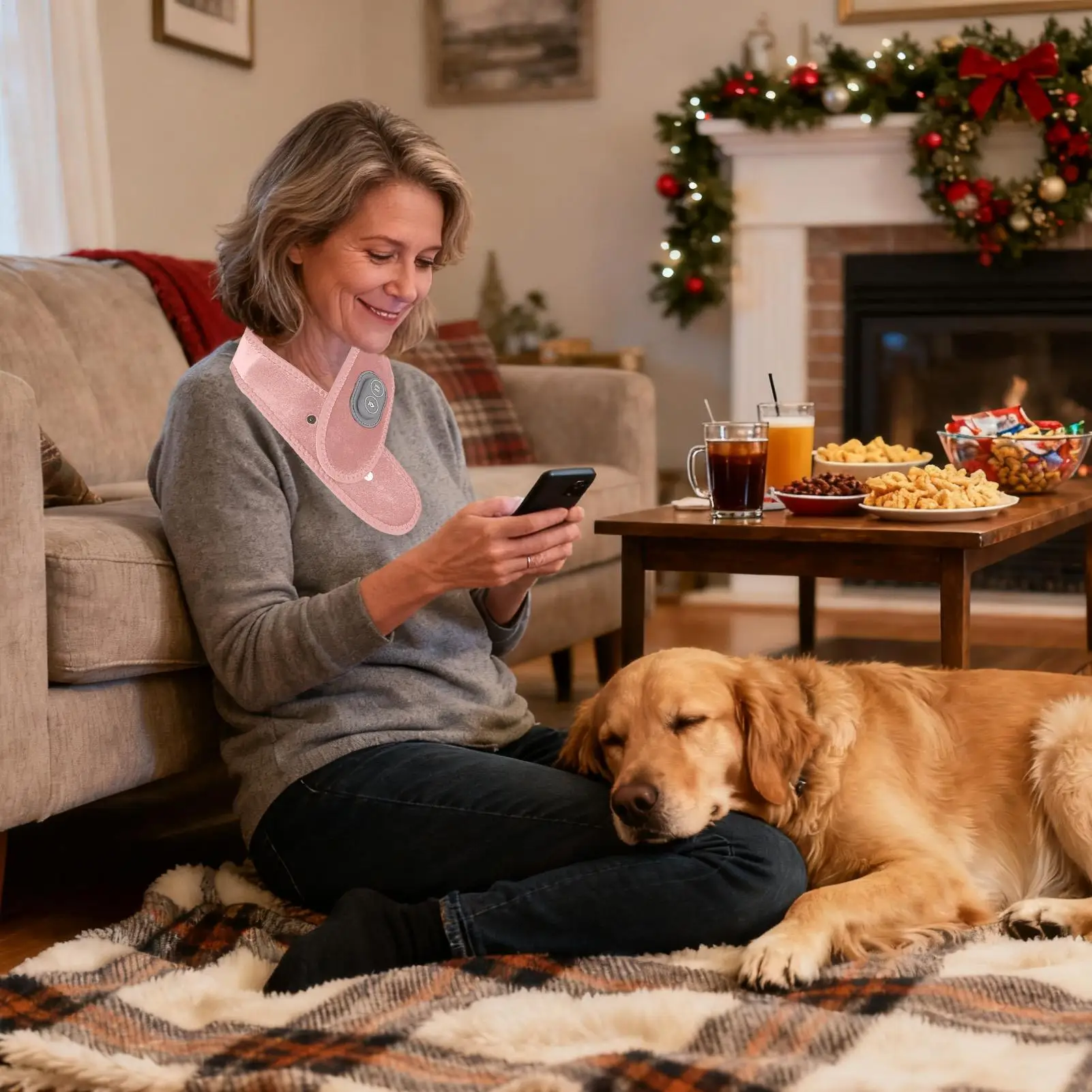 

Перезаряжаемый 3-температурный массажер для шеи с подогревом, электрическая грелка для шеи, грелка для мышечной боли, жесткости, релаксации, мужчин и женщин