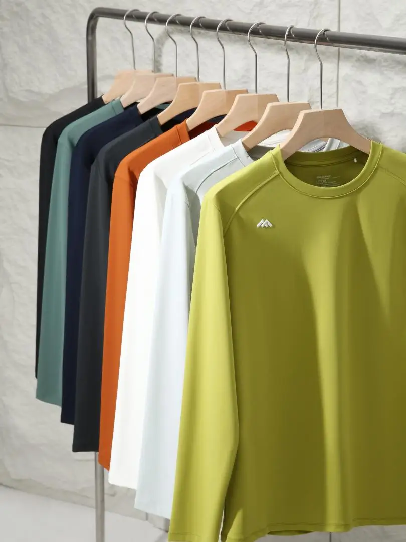 Leavo Johnson High Elasticity Long Sleeve Men's T-shirt Premium Quality No Price Increase Fashionable Urban Style All Seasons