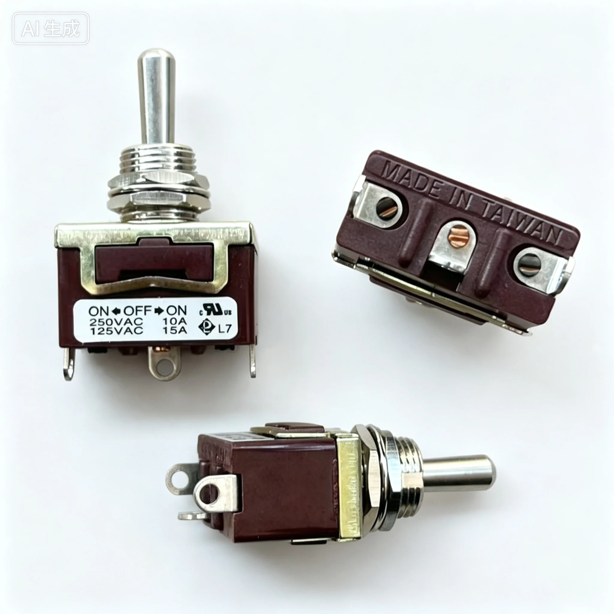 for 3 Pin 3 Position Toggle Switch 10A250V Left Right Rocker Switch