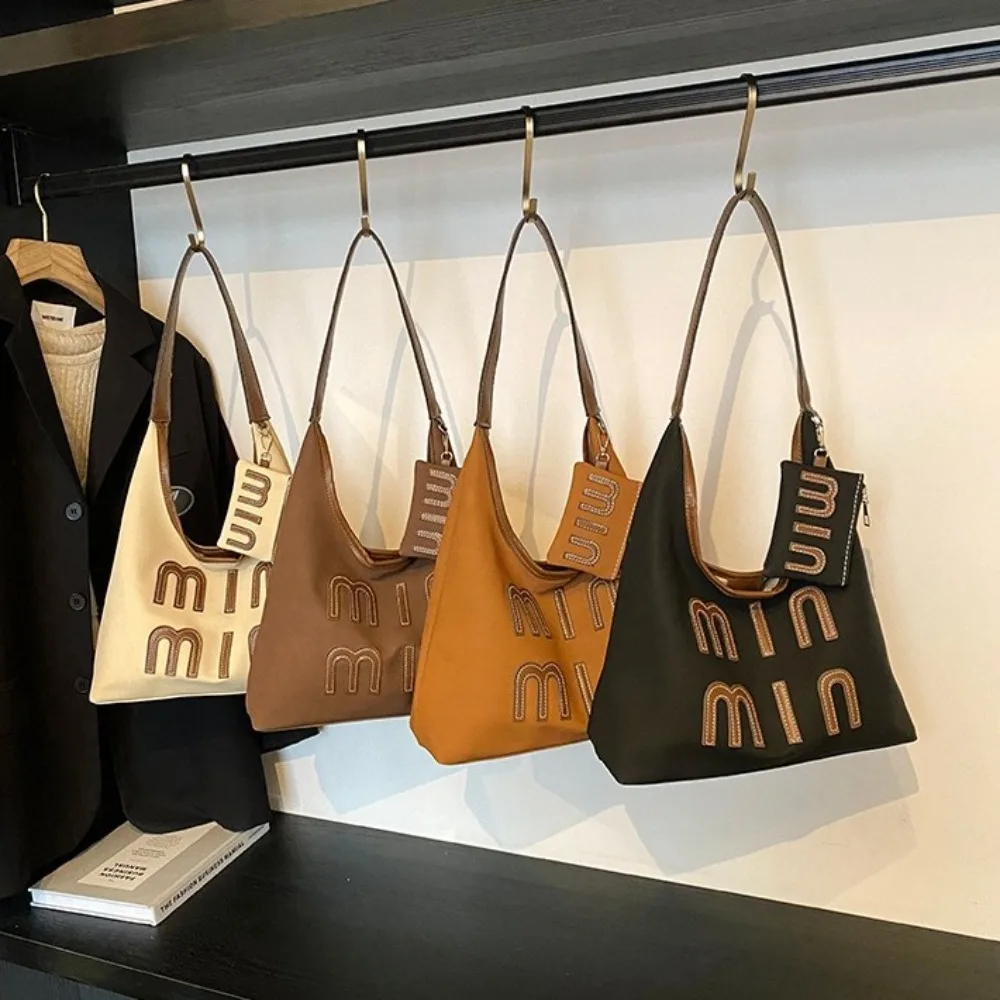 

Trendy PU Leather Shoulder Bag Large Capacity Retro Casual Tote Bags Multiple Color with Coin Bag Handbag for Women Girls