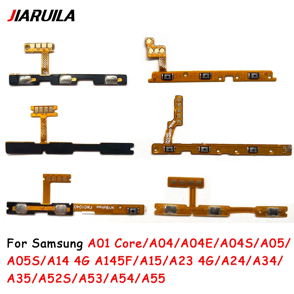 

Power Switch On/Off Button Volume Key Button Flex Cable For Samsung A01 Core A04E A04S A05S A14 4G A15 A23 4G A24 A34 A35 A52S