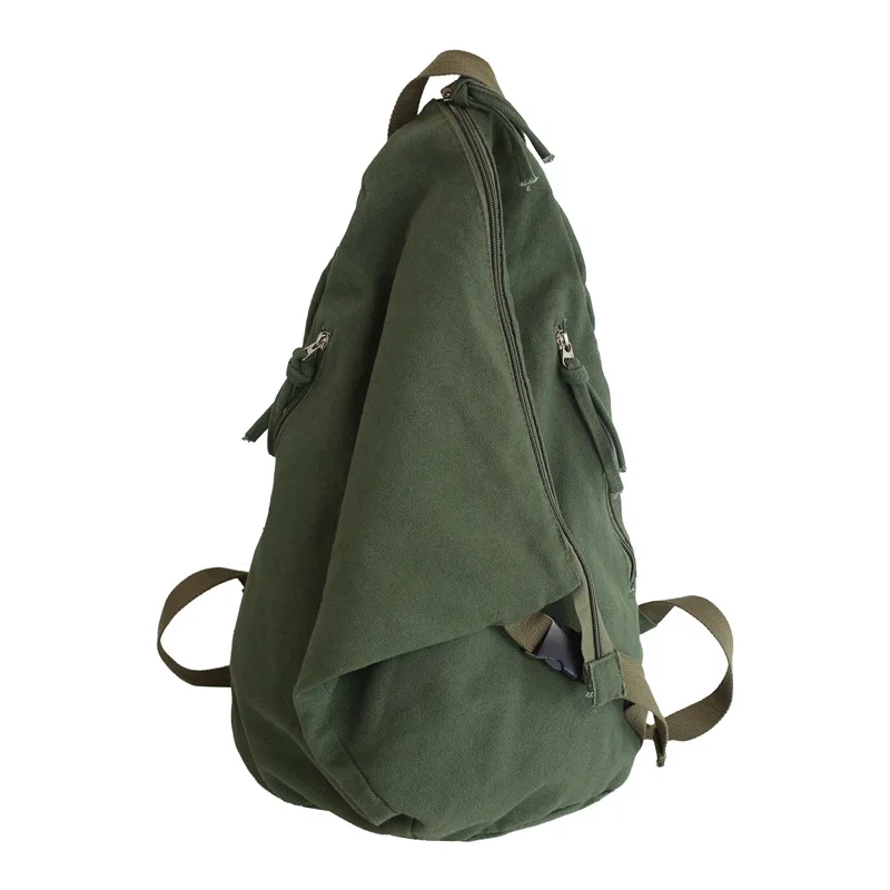 Zaino da donna a triangolo Chic zaino da viaggio retrò borsa da viaggio di grande capacità borse da scuola per studenti universitari per ragazzi e