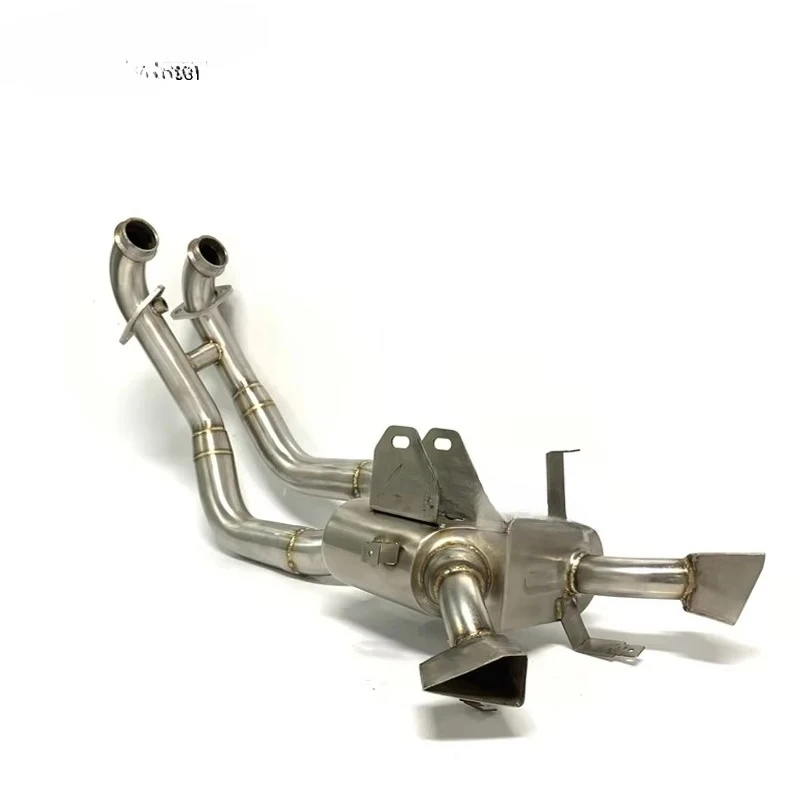 Wholesale SS304 Stainless Steel 51MM Full Exhaust Pipe Muffler Motorcycle Modified Upgrade Accessories
