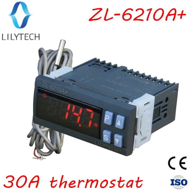 

ZL-6210A+, 30A Output, Temperature Controller, Digital Thermostat, Lilytech, smart Thermostat temperature controller, Switch