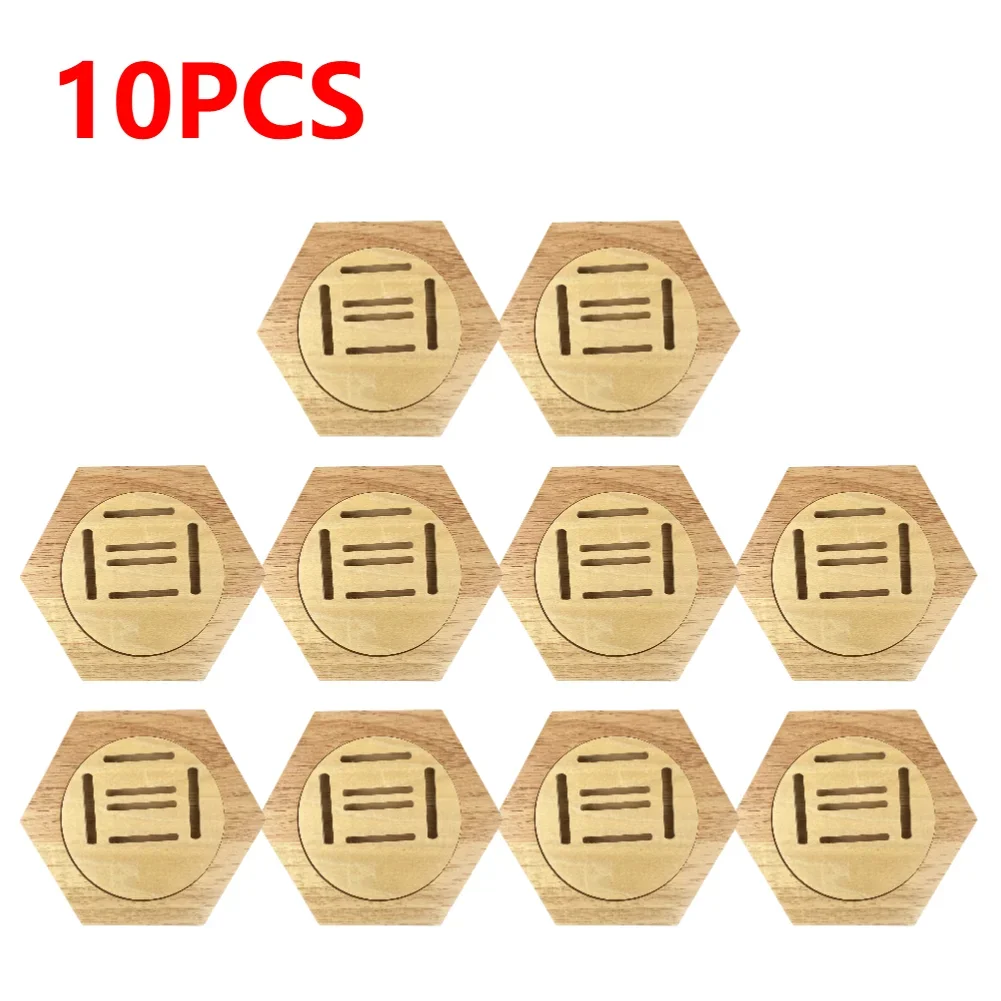 1-10 Stuks Houten Medaille Display Racks Zeshoekige Honingraat Medaille Display Stand Honingraat Combinatie Medaille Houder Wanddecoratie