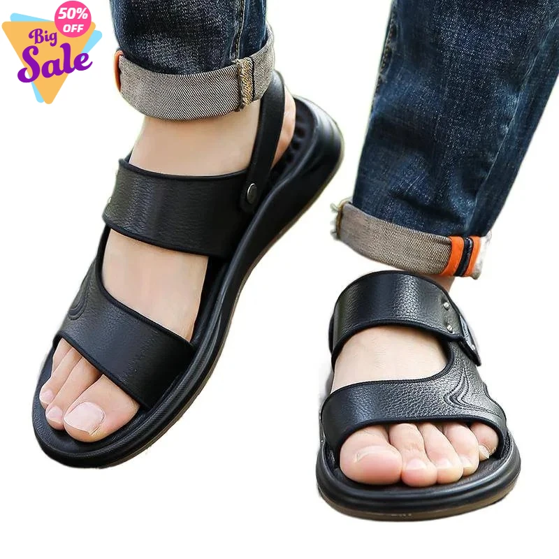 

New Casual Shoes High Quality Top Layer Cowhide Beach Fashionable Men's Shoes Stylish Trendy Slip-On Velvet Upper Shoes