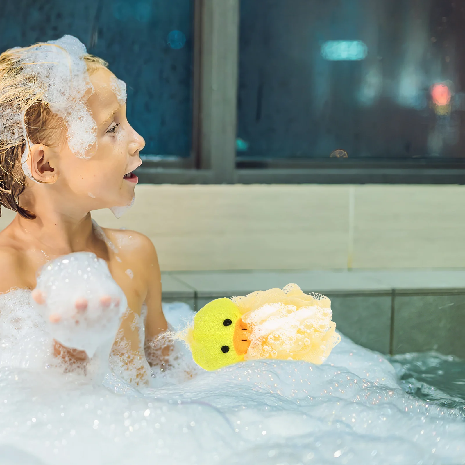 

4pcs Shower Cartoon Bathing Wash Towel Body Shower Ball Scrub Exfoliating Body Soft Healthy Glow Child
