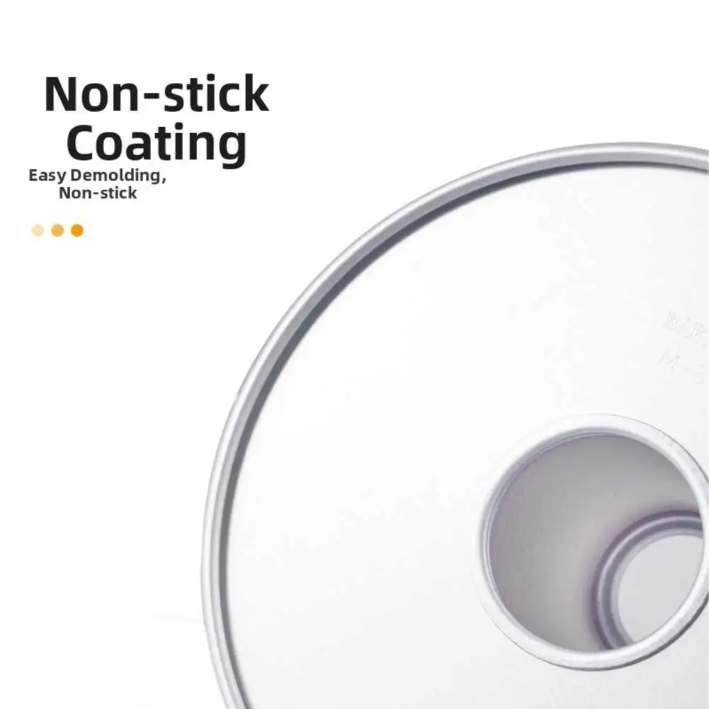 Non-Stick Chiffon Tube Pan Built from Anodized Aluminum Alloy with Removable Base for Long-Term For Baking Use
