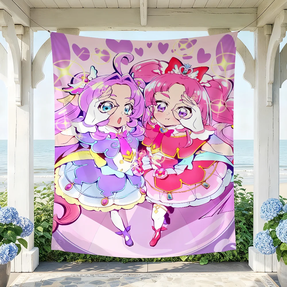 Classic Anime S-Star D-Detective P-Precure flag For Party Picnic Camping Studio Booth Background Wall Interior Decoration Banner