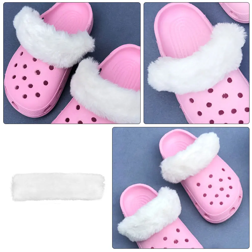 

1Pair Slippers Decorations Soft Detachable Warm Decor Charm Covers Sandal Accessories Comfortable Slippers Decor for Women