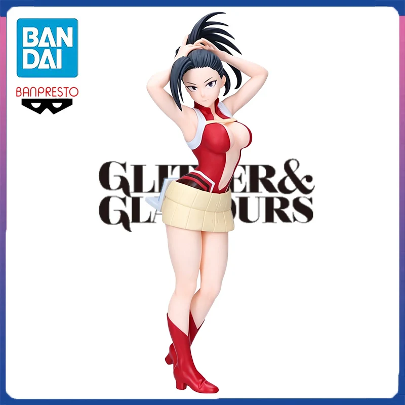 BANPRESTO My Hero Academia GLITTER&GLAMOURS YAOYOROZU MOMO Figuras de Acción de Anime en PVC, Modelo Coleccionable