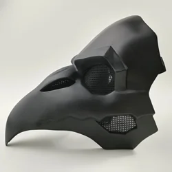 PVC LED Black Crow Reaper Party Masks Plague Doctor Cosplay Costumes Mask Birds Long Nose Punk Retro Rock Punk Halloween Mask