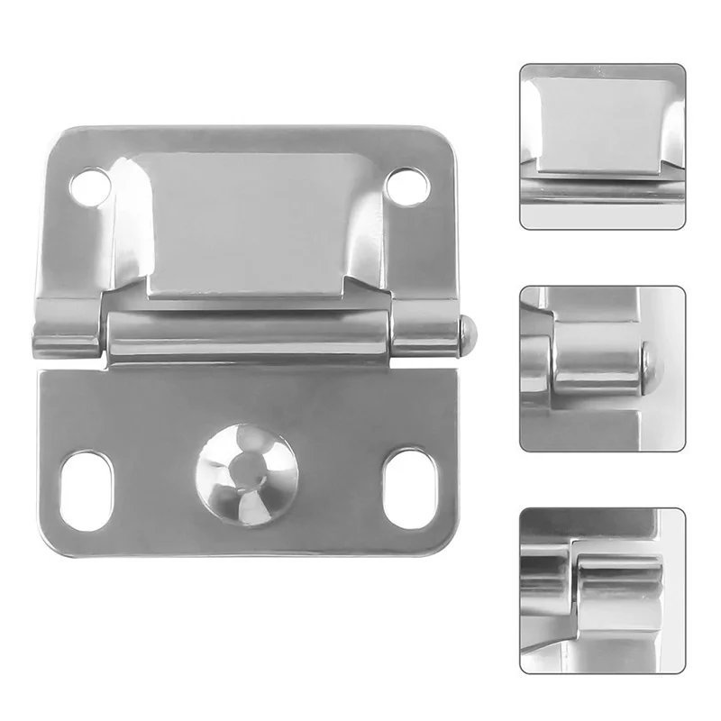 2/4Pcs Stainless Steel Cooler Hinge Replacement for Coleman Cooler Model 5226 5227B 5235 5236 5240 5241 5241A 5245 5250 5254D