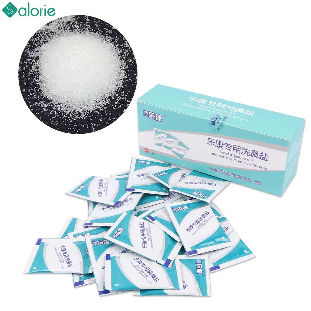 30PC Nose Wash Salt 2.7/4.5g Allergic Rhinitis Clean Adult Children Medical Nasal Cleaner Protector Easy Dissolve Not Irritating