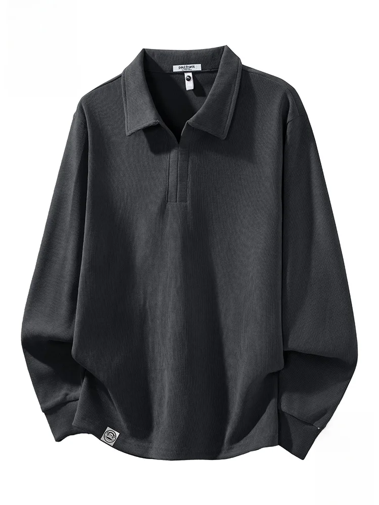 

PaulFrank Loose Fit Long Sve Hoodie Men's American Sle Casual irt Autumn Wear Polyester Fiber V-Ne Non-Elastic