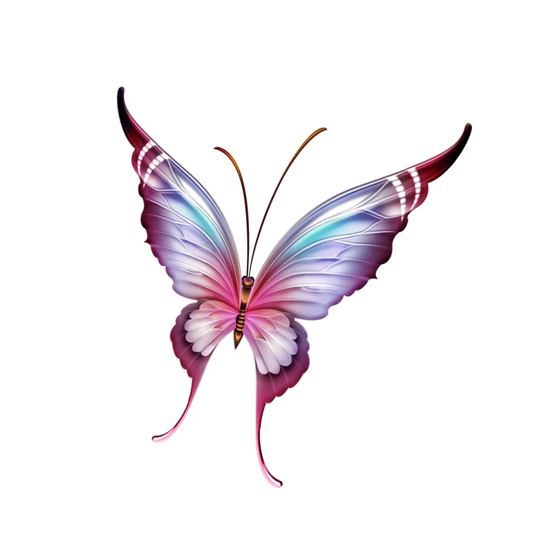 RuleMyLife  13.8CM*15.4CM Pattern Animal Butterfly PVC Motorcycle Car Sticker 11-00671
