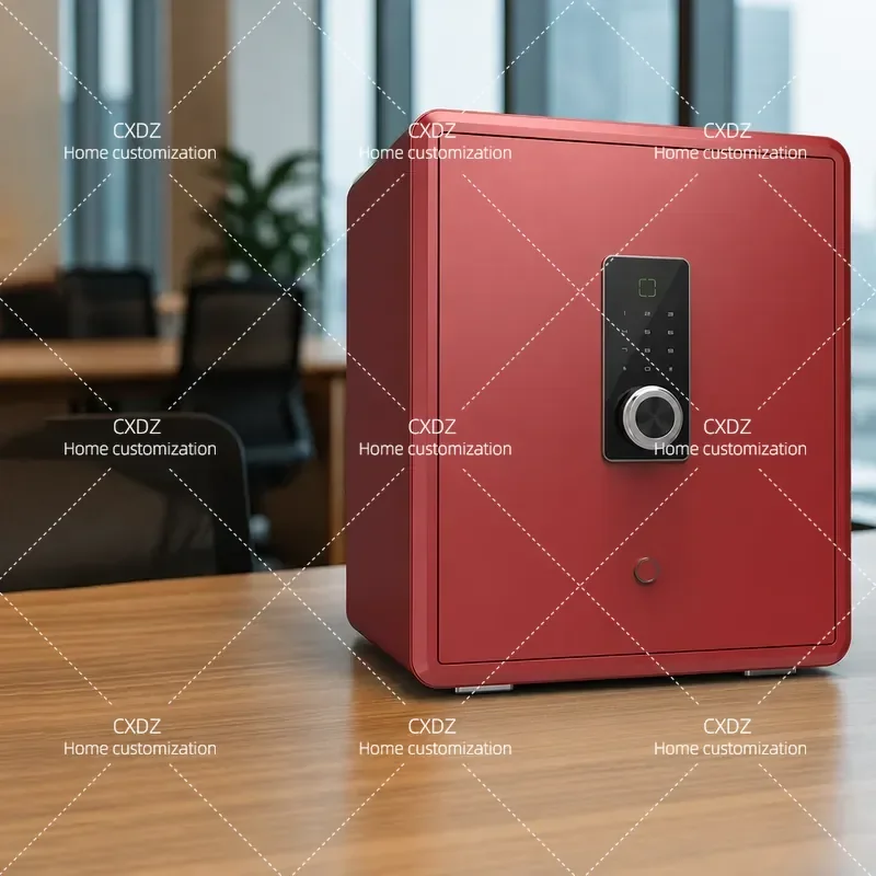 45cm All Steel Anti Theft Safe Fingerprint Password Lock Embedded Wardrobe Deposit Box Secure Storage