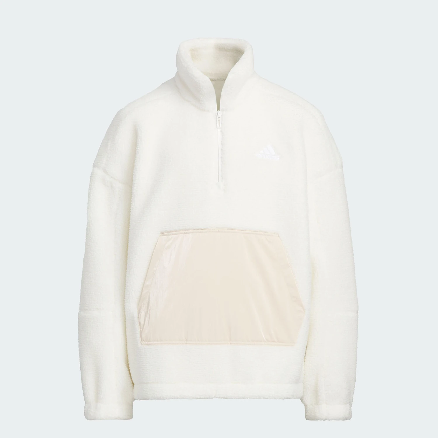 

Adidas Official Genuine New Kids' Loose Fleece Stand-Up Collar Hoodie IN5233