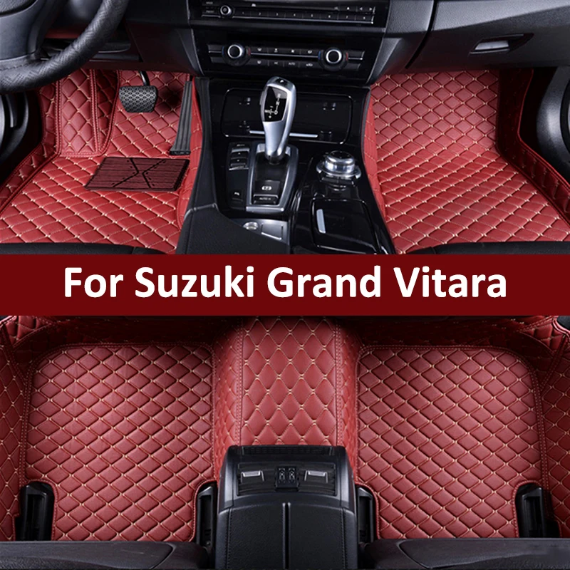 Custom Car Floor Mats For Suzuki Grand Vitara 2015-2022 Years Auto Carpets Foot Coche Accessories