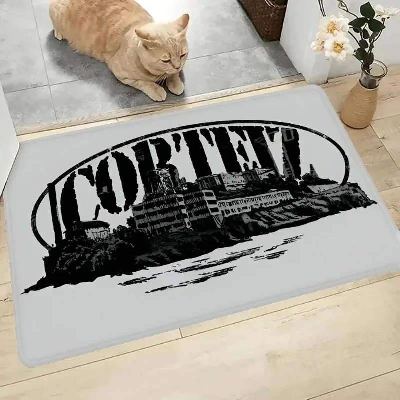 VIKAMA-felpudo de estilo industrial urbano vintage, resistente al desgaste, antideslizante, para entrada, pasillo, decoración del hogar