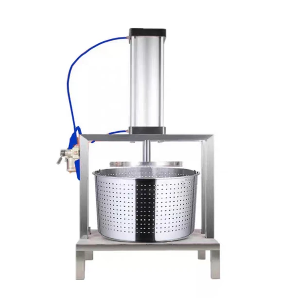 Stainless Steel Garlic Paste Grinder Machine Honey Wax Press Extractor with Mesh for Home Kitchen Use