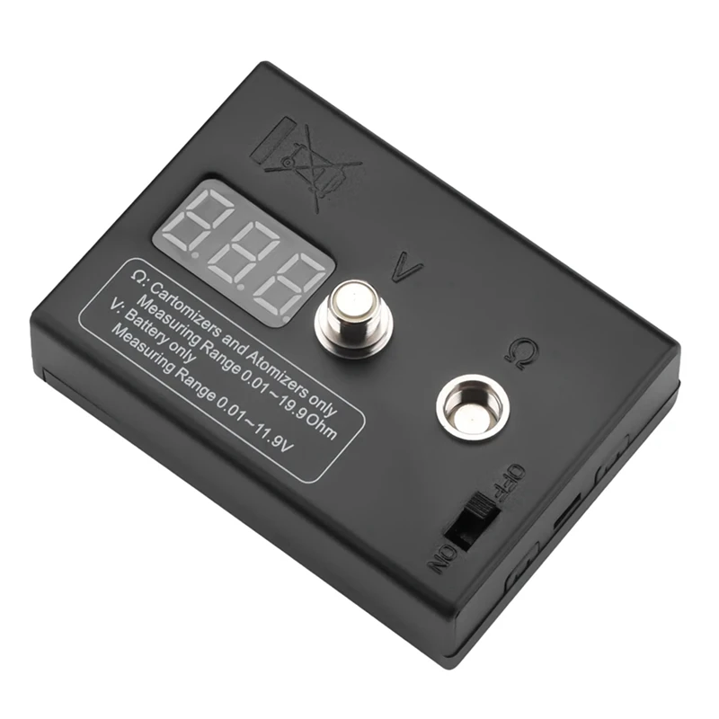 LED Digital Ohm Meter Coil Voltage Measuring 0.01-19.9Ω High Precision Resistance Tester For EGO 510 808D M7 M8