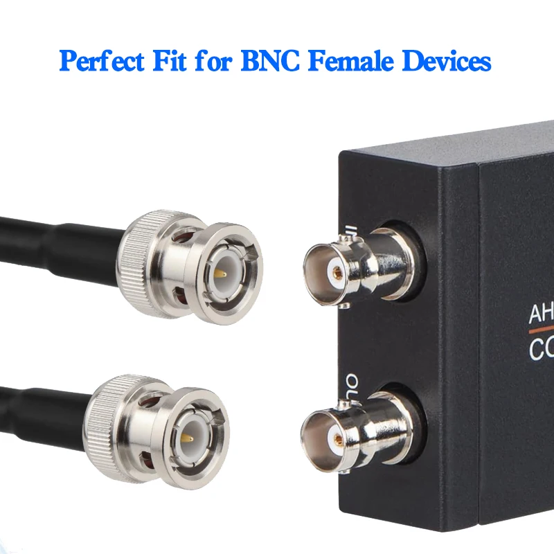 BNC Male to Male Coaxial Cable 50ohm RG58 Coax Cable Ultra Low Loss BNC to UHF Jumper Cable for Antenna RF Radio Modem Analyzer view 4