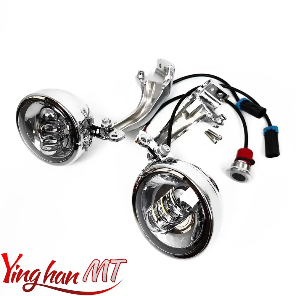 Motorcycle led Auxiliary lamp Kit Fog lamp For Indian Chieftain Dark Horse  Limited Elite Roadmaster Dark Horse 2018-2024