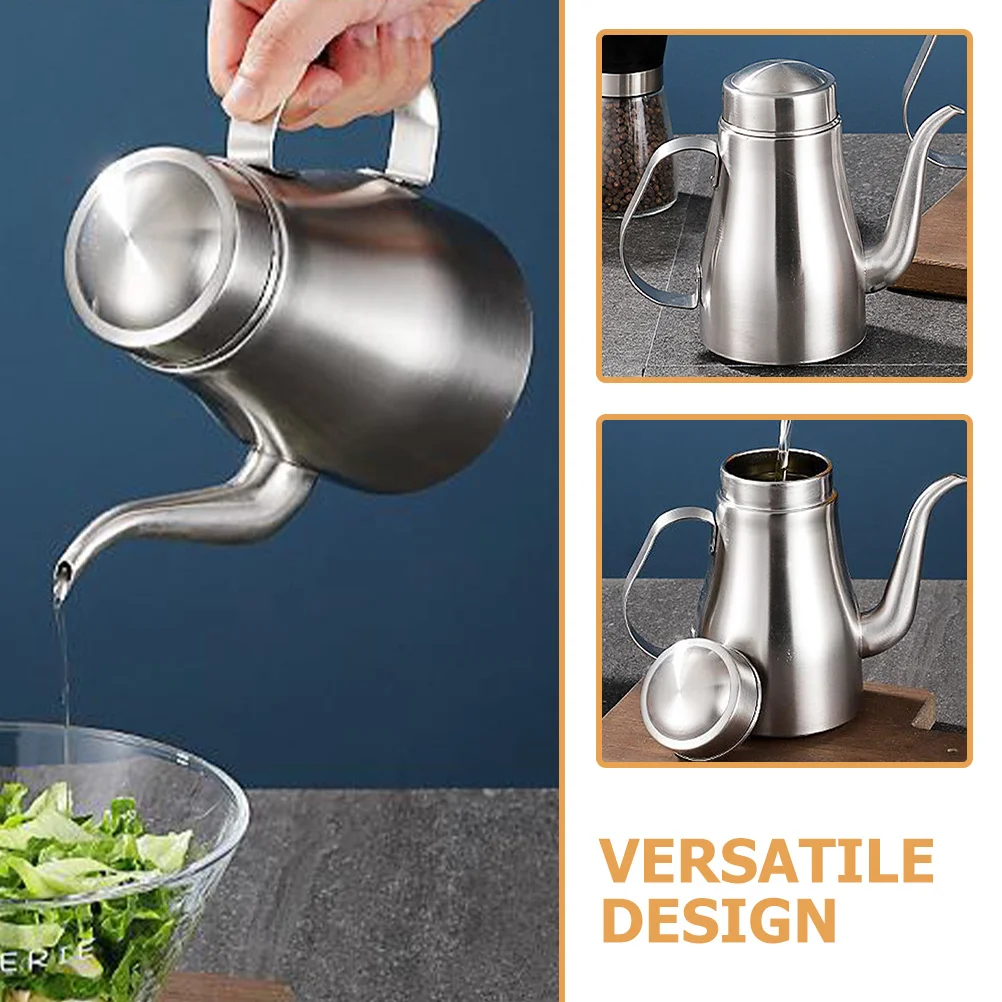 

Контейнер для соевого соуса из нержавеющей стали, бутылка для масла, 32 унции, кухонный диспенсер для хранения масла, уксуса, бутылка для приготовления соуса