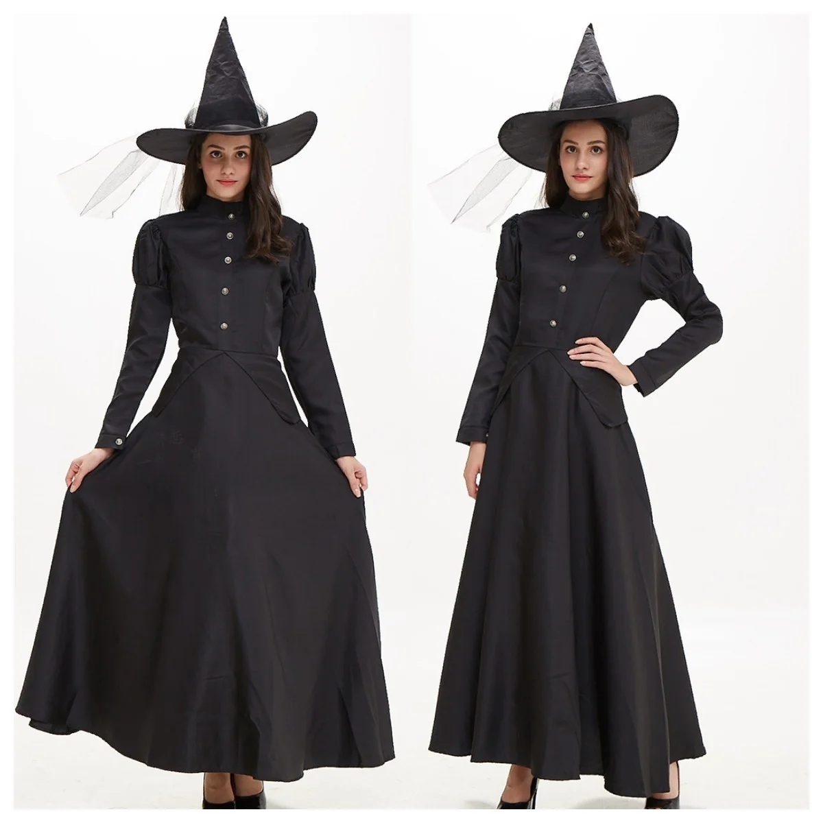 Nuevo Disfraz de Bruja Verde Salvaje para loween 2025, Actuación, Cosplay para Adultos, Disfraz de Bruja Nea, Traje Trad...